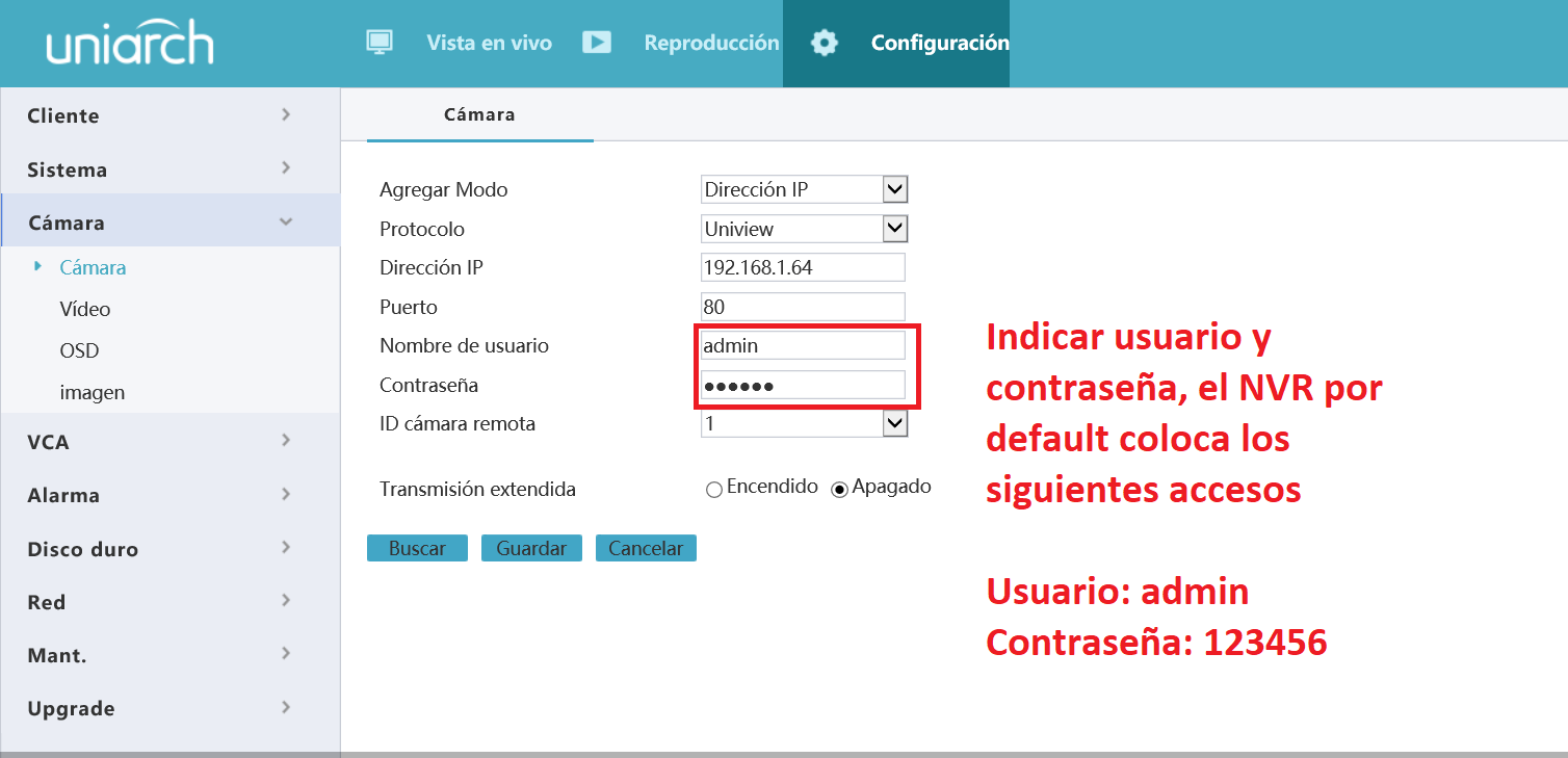 ¿como Agregar Cámaras Ip A Un Nvr Uniarch Por Medio De Dirección Ip Centro De Ayudaemk 3564