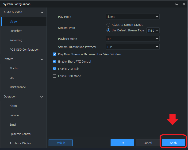 ¿Cómo configurar el stream de video en el software EZStation de UNV
