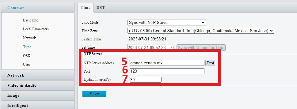 ¿cómo Configurar La Fecha Y Hora De Tus Cámaras Ip Unv Con Servidor Ntp Centro De Ayudaemk 2556