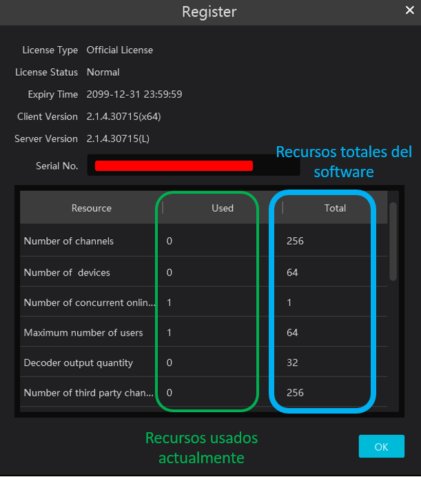 ¿Cómo saber los recursos usados y disponibles en tu software NVMS 2.0 ...